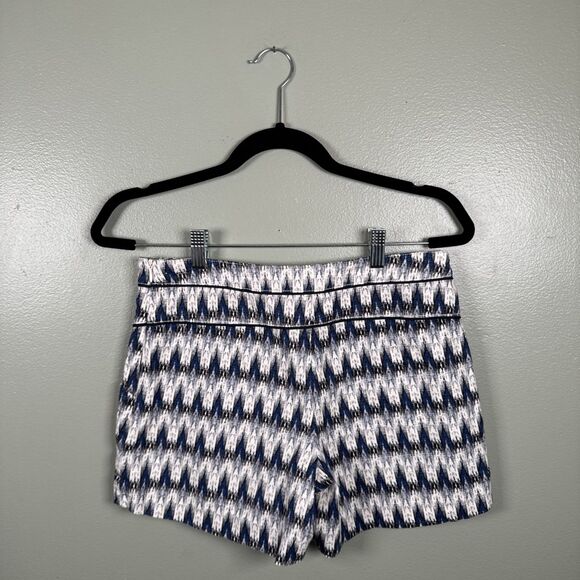 Anthropologie Shorts Womens Size 2 Larimar Ikat Blue White Woven Boho Cartonnier - Picture 3 of 12